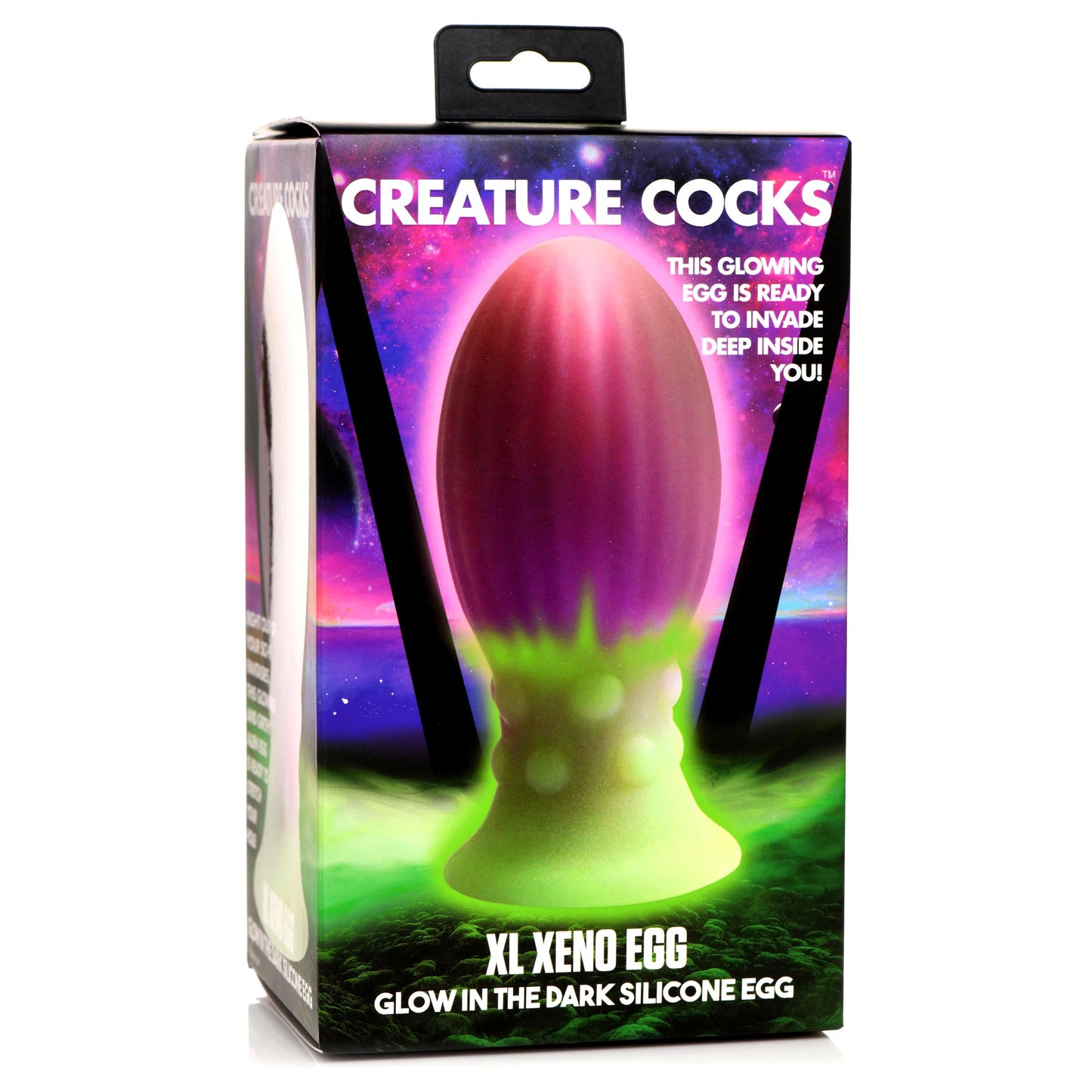 Creature Cocks Xeno Glow in the Dark Silicone Egg XL