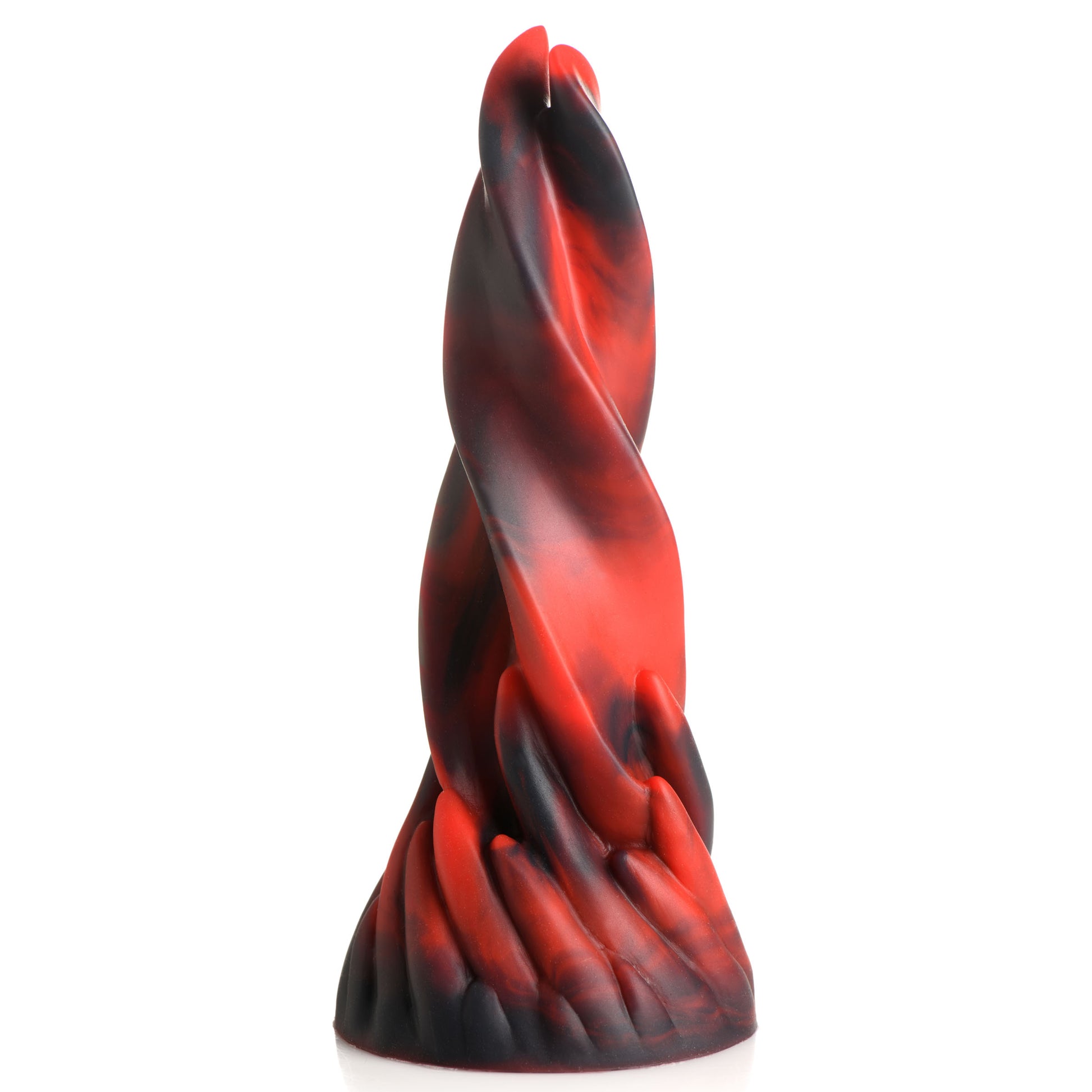 Creature Cocks Hell Kiss Twisted Tongues Silicone Dildo Black/Red