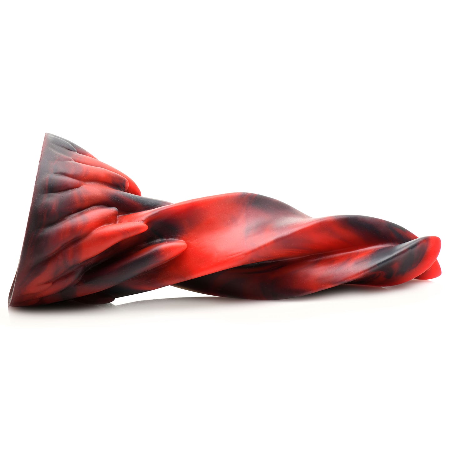 Creature Cocks Hell Kiss Twisted Tongues Silicone Dildo Black/Red