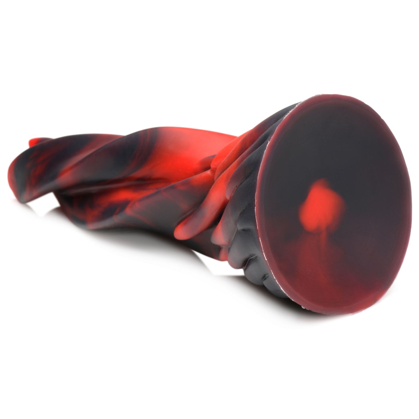 Creature Cocks Hell Kiss Twisted Tongues Silicone Dildo Black/Red