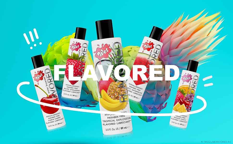 Wet Juicy Watermelon Premium Flavored Edible Lube for Men, Women and Couples | Long-Lasting, Condom Safe, Sugar Free, 3 fl oz