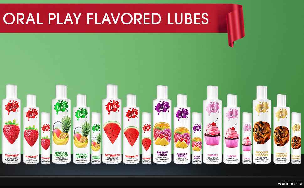 Wet Tropical Explosion Premium Flavored Edible Lube for Men, Women and Couples | Long-Lasting, Condom Safe, Sugar Free, 3 fl oz